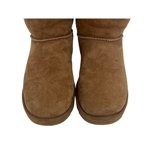 UGG Bailey Button Triplet 1873 Chestnut Sheepskin Tall Boots | Casual Winter 7 - Picture 16 of 16
